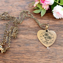 Load image into Gallery viewer, Custom Heart Engraved Women's Necklace Stainless Steel Jewelry Gift For Her Mom Daughter Wife Love Her But Leave Her Wild