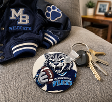 Load image into Gallery viewer, Custom Circle Photo Keychain | Personalized UV Printed MDF Key Ring | Custom Logo, Pet Photo, Sports Mascot, Business Branding
