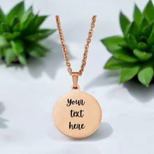 Load image into Gallery viewer, Custom Heart Engraved Women&#39;s Necklace Stainless Steel Jewelry Gift For Her Mom Daughter Wife Love Her But Leave Her Wild
