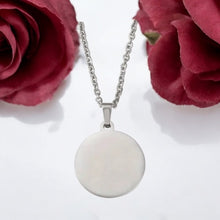 Load image into Gallery viewer, Custom Heart Engraved Women&#39;s Necklace Stainless Steel Jewelry Gift For Her Mom Daughter Wife Love Her But Leave Her Wild
