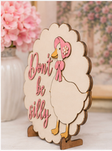 Load image into Gallery viewer, DIY Silly Goose Paint Kit | Farmhouse Goose Door Hanger | Wooden Goose Craft Kit | Paint Your Own Goose | DIY Craft Gift for Adults &amp; Kids

