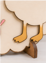 Load image into Gallery viewer, DIY Silly Goose Paint Kit | Farmhouse Goose Door Hanger | Wooden Goose Craft Kit | Paint Your Own Goose | DIY Craft Gift for Adults &amp; Kids
