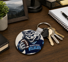 Load image into Gallery viewer, Custom Circle Photo Keychain | Personalized UV Printed MDF Key Ring | Custom Logo, Pet Photo, Sports Mascot, Business Branding
